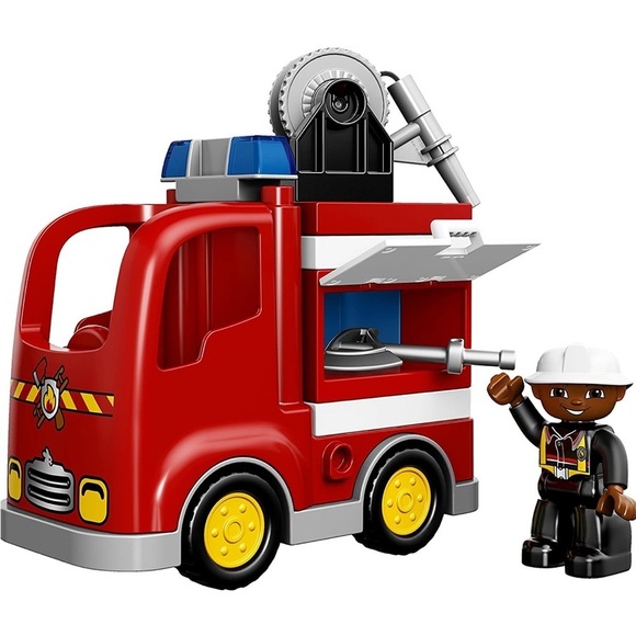 Rare duplo Lego Fire Truck Model 10592 age 2-5 out of stuck - Picture 5 of 11